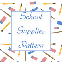 School Supplies Pattern