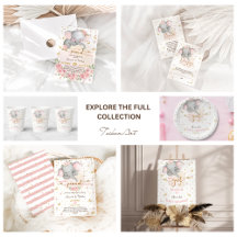 Blush Pink Elephant Baby Shower