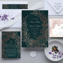 Foil Wreath Wedding Collection