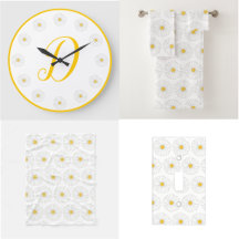 Daisy Floral Bed and Bath Collection