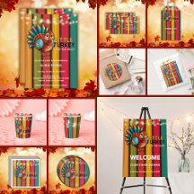 Rustic Colorful Little Turkey Baby Shower 