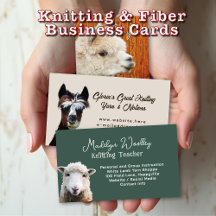 Business Cards, Fiber Arts