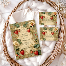 Strawberry Garden Cottagecore Baby Shower