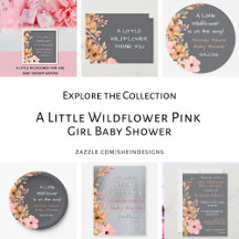 A Little Wildflower Pink Girl Baby Shower