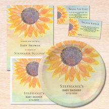 Sunflower Baby Shower Collection.