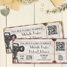 Vintage Movie Cinema Ticket