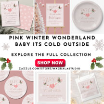 Pink Winter Wonderland Baby Its Cold Outside