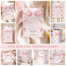 Coquette Pink Bow Girl Birthday Party