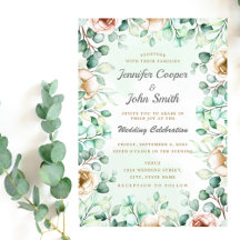 Eucalyptus Greenery Foliage Watercolor Wedding 