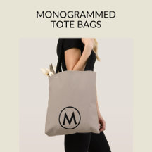 Monogrammed Tote Bags