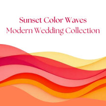 Sunset Color Waves Wedding Collection