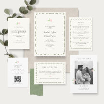 Ivory & Sage Green | Watercolor Florals