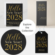 New Year's Eve Party Black Gold