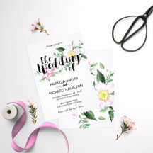 Boho Floral Watercolor Wedding  Suite