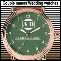 Couple names Men Women Lovers Wedding watches