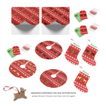 Labrador Christmas Fair Isle Pattern Gifts