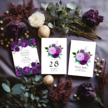 Purple and Green Wedding
