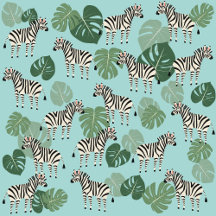 Zebra Monstera Pattern