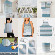 Blue And Gray Color Stripes On Watercolor Paper