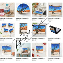 Gifts with dead tree in Deadvlei, Namibia design