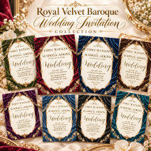 Royal Velvet Baroque Wedding Invitation Collection