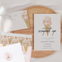 Chic Watercolor Ice Cream