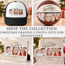 Christmas Grandpa 3 Photo Gifts For Grandfather