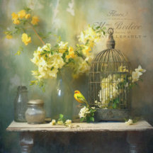 French Cottage Yellow Blossoms