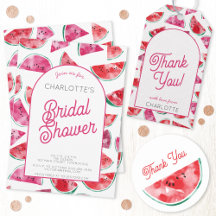 Watermelon Watercolor Bridal Shower Party