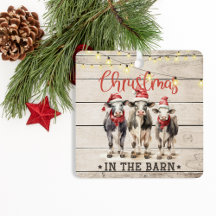 Farmhouse Country Rustic Christmas -Farming