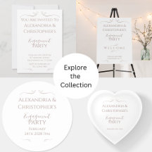 Minimal Modern Chic Wedding Engagement Party Boho