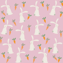 Cute Rabbit Carrot Pattern