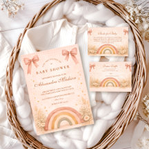 Terracotta Boho Rainbow Baby Shower