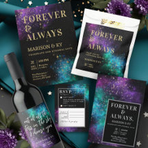 Celestial Nebula Night Sky Wedding