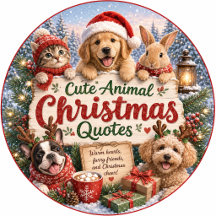 Cute Animal Christmas Quotes