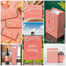 Coral and Pearls Birthday