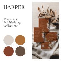 Harper • Boho Terracotta Flowers Fall Wedding