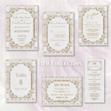 White Gold Great Gatsby Art Deco 1920s Collection