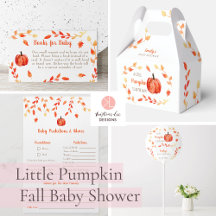 A Little Pumpkin is on the way Baby Shower Fall 