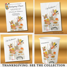 CHARMING PUMPKIN FLORAL THANKSGIVING DINNER
