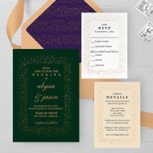 Bronze Confetti Burst Wedding Collection