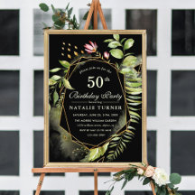 Geometric Floral Wreath Invitation Collection
