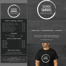 Chalkboard Circle Personal Trainer Business Suite