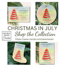 Watercolor Watermelon Christmas In July Collection