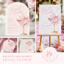Pink Bow Brunch and Bubbly Bridal Shower 