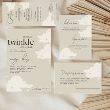 minimal cloud baby shower collection