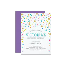 Colorful Confetti Birthday Party