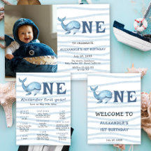 Baby Whale 1st Birthday Party