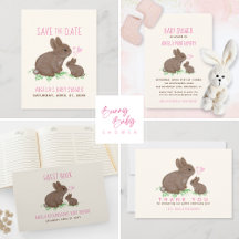 Cute Bunnies Baby Shower