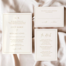 Timeless Monogram Elegant Wedding Collection